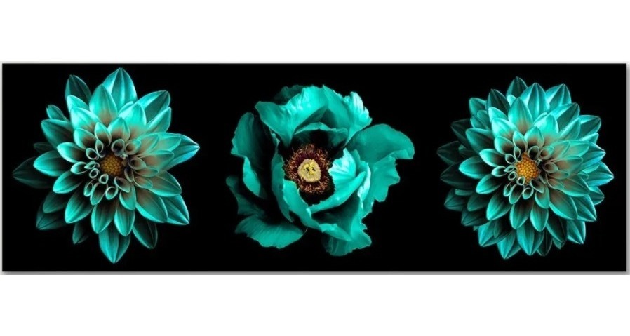 Cuadro Decorativo Flores Opción De Colores Modernas Canvas
