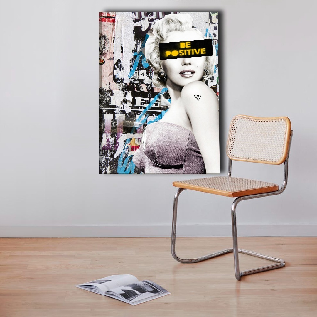 Foto 4 pulgar | Cuadro Marilyn Urban Pop Canvas Grueso 70x90cm