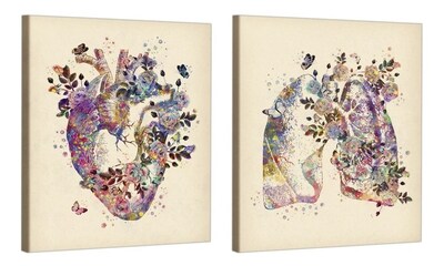 Foto 2 | Set 2 Cuadros Decorativos Canvas, Consultorio Medico Moderno