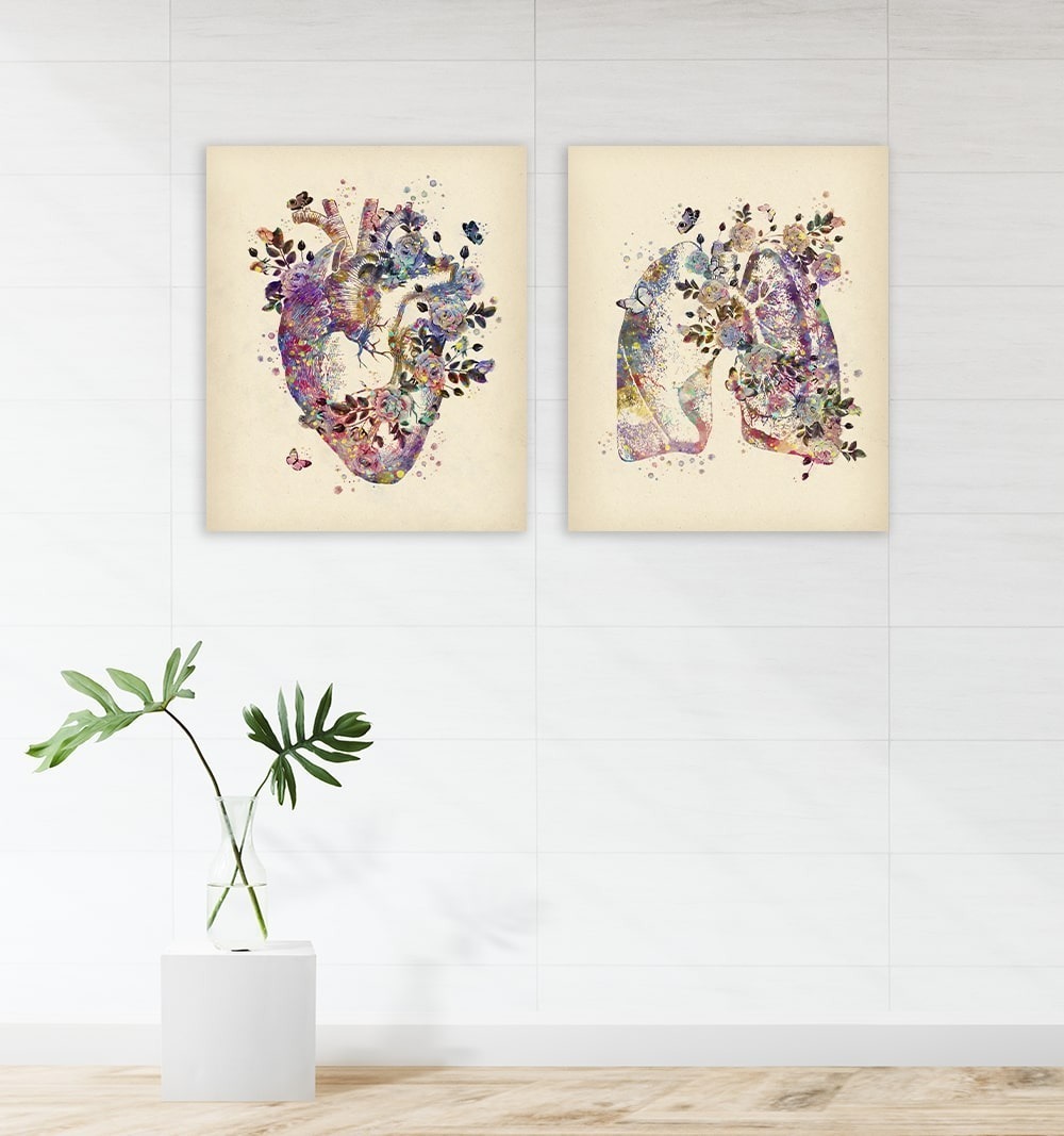 Foto 4 pulgar | Set 2 Cuadros Decorativos Canvas, Consultorio Medico Moderno