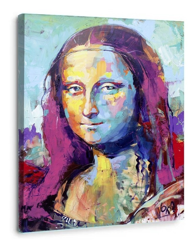 Foto 2 pulgar | Cuadro Mona Lisa Da Vinci Pop Moderno En Lienzo Canvas