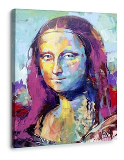 Foto 1 | Cuadro Mona Lisa Da Vinci Pop Moderno En Lienzo Canvas