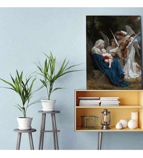 Foto 2 | Cuadros Canvas Arte Bouguereau Ángeles Modelos Con Marco