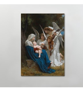 Foto 5 | Cuadros Canvas Arte Bouguereau Ángeles Modelos Con Marco