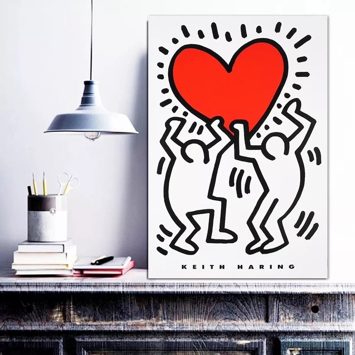 Cuadro Arte Moderno Keith Haring Pop Art Canvas Varios Mod