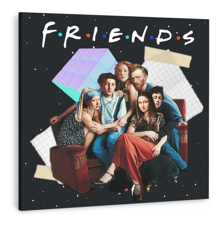 Cuadro Canvas Friends Amigos Serie T.v. Envio Gratis 50x50cm