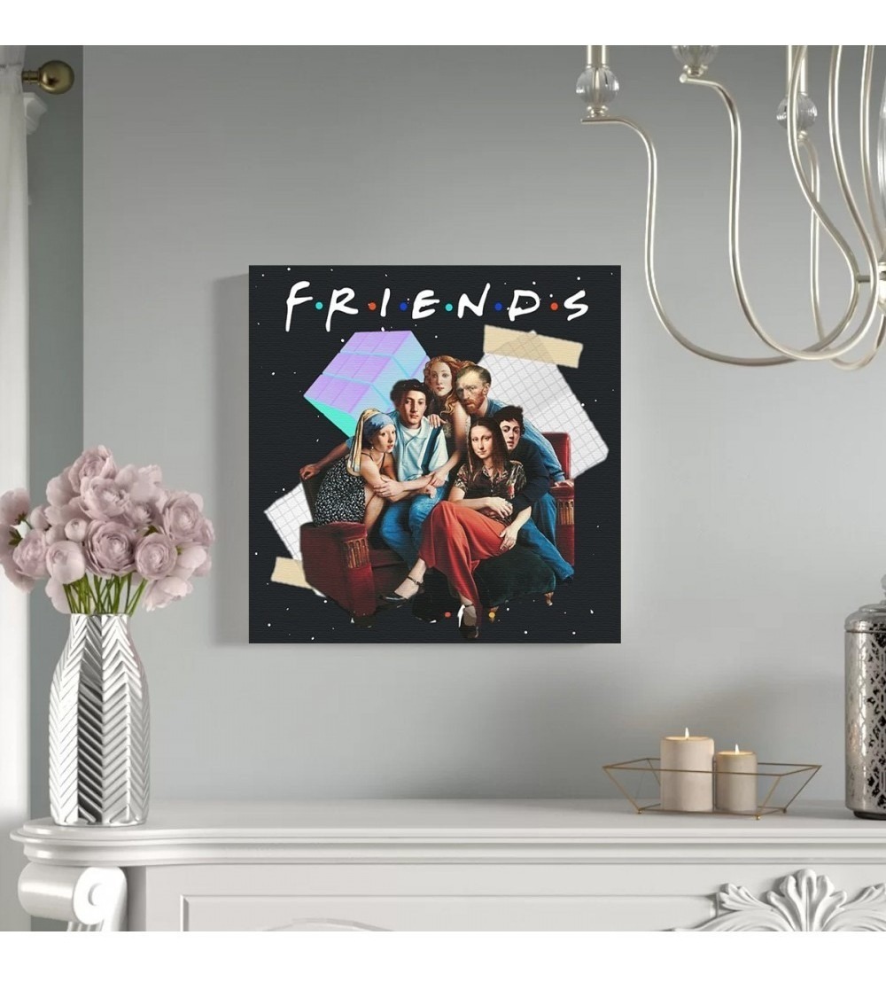 Foto 3 pulgar | Cuadro Canvas Friends Amigos Serie T.v. Envio Gratis 50x50cm