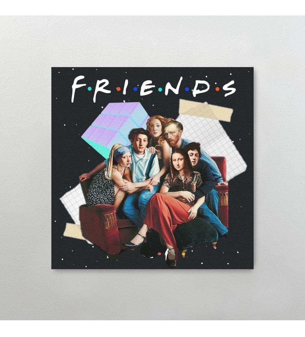 Foto 4 pulgar | Cuadro Canvas Friends Amigos Serie T.v. Envio Gratis 50x50cm