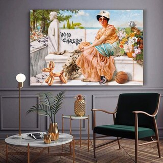 Foto 1 | Cuadro Who Cares? Money Arte Clásico Moderno Canvas 140x90 Color Who Cares?
