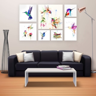 Foto 3 | Set 7 Cuadros Decorativos Colibríes Acuarela 4k, Sala Recama