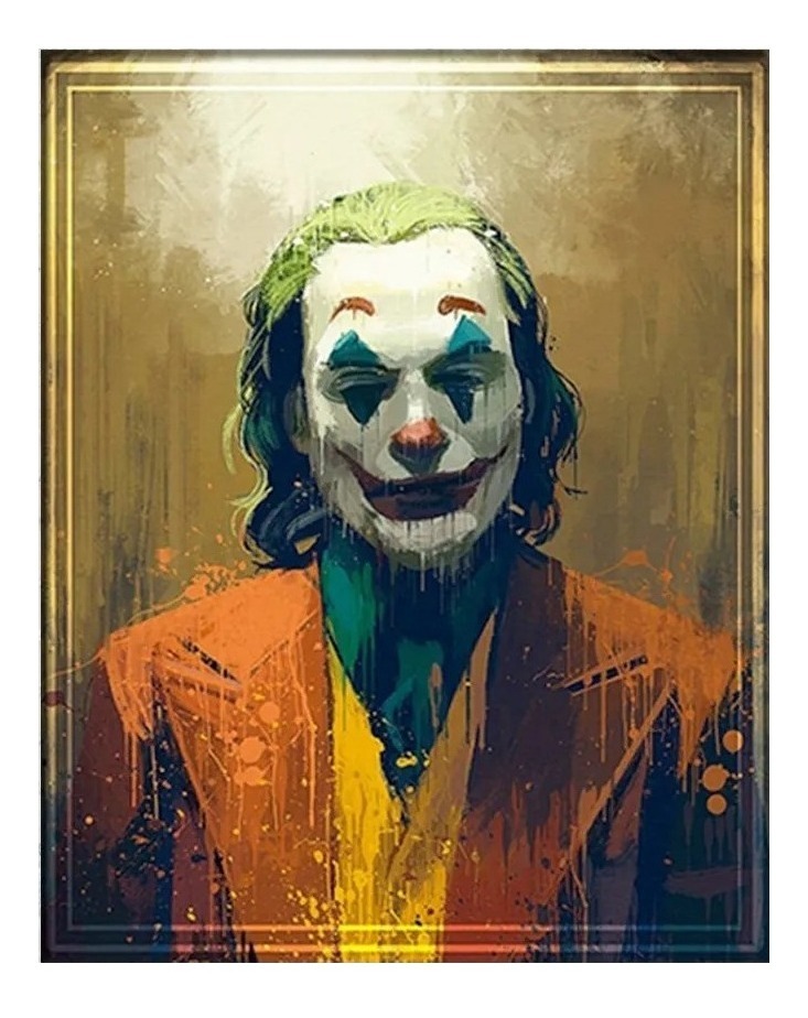 Foto 2 pulgar | Cuadro Joker Nuevo En Canvas Tipo Oleo Calidad De Museo