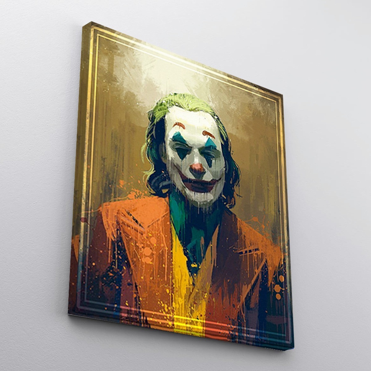 Foto 4 pulgar | Cuadro Joker Nuevo En Canvas Tipo Oleo Calidad De Museo