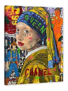 Foto 1 | Cuadro Decorativo Alec Monopoly La Chica Con El Arete Perla
