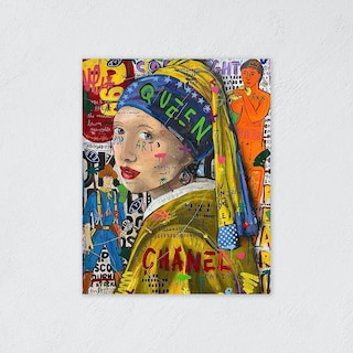 Foto 5 | Cuadro Decorativo Alec Monopoly La Chica Con El Arete Perla
