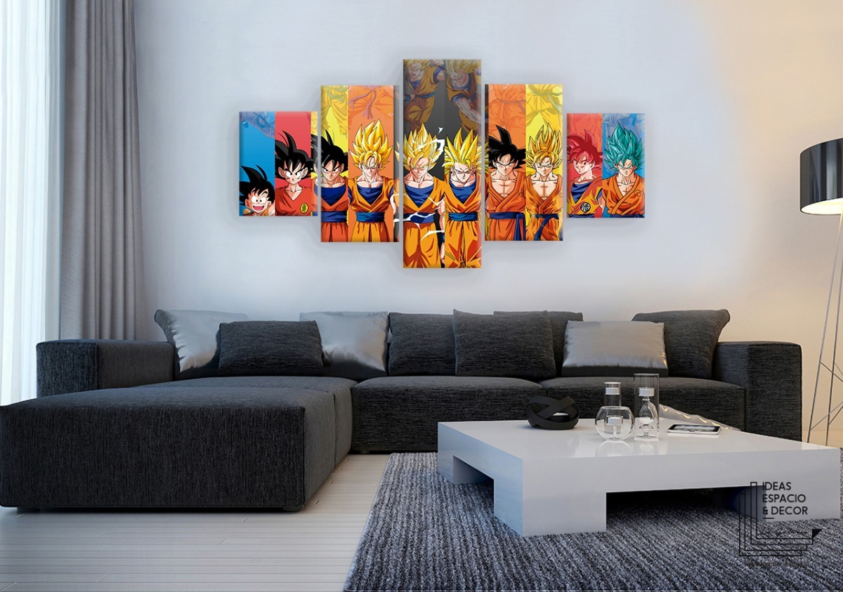 Foto 4 pulgar | Dragon Ball Cuadros Canvas Set 5 Piezas Envio Gratis Varios