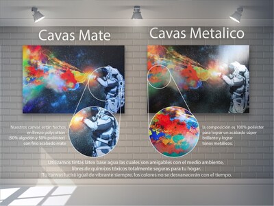 Foto 5 | Impresiones Cuadro En Lienzo Canvas Metálico Metalizado Brillante Tipo Galeriapersonalizadas