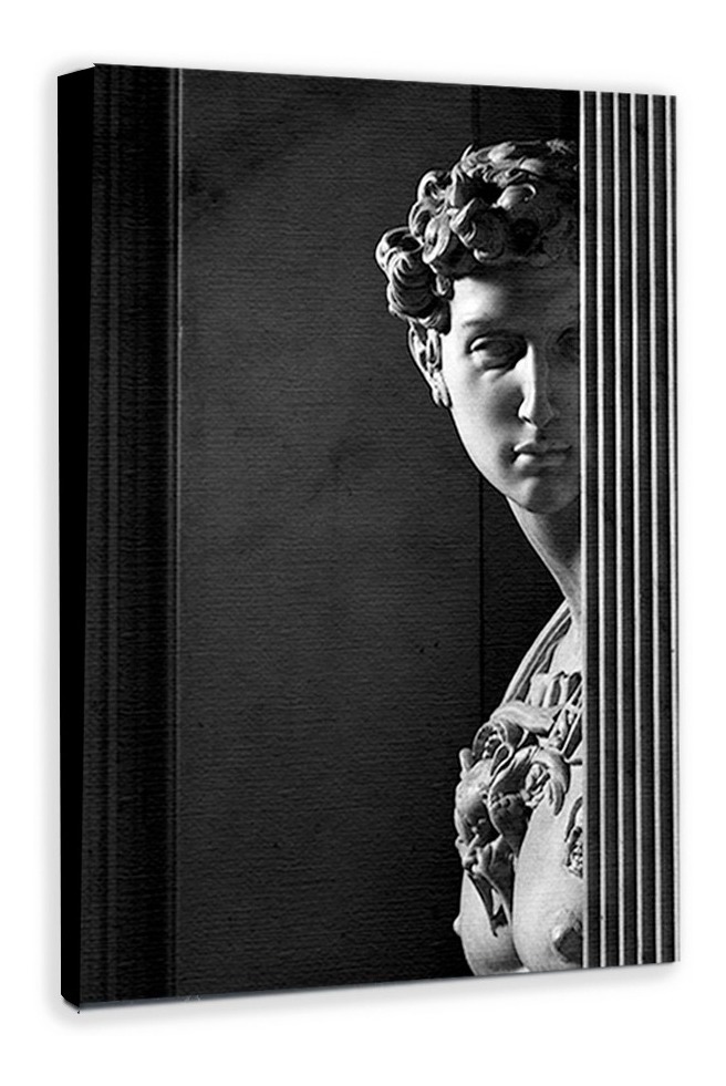 Foto 2 | Cuadro Decogaleria Escultura Griega Arte 80x60 Cm.