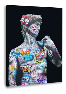 Foto 2 | Cuadro David Miguel Ángel Estatua Graffiti Canvas Art 90x60