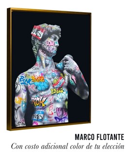 Foto 5 | Cuadro David Miguel Ángel Estatua Graffiti Canvas Art 90x60