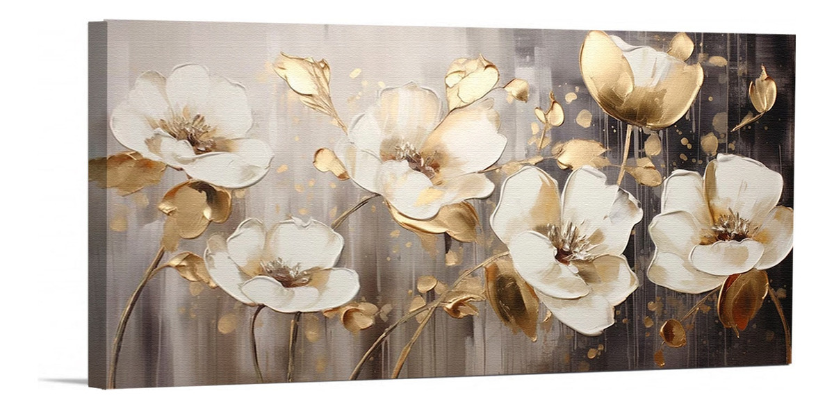 Foto 3 pulgar | Cuadro Canvas Flor Elegante Decorativo Para Sala Listo Colga