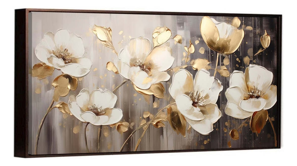 Foto 5 pulgar | Cuadro Canvas Flor Elegante Decorativo Para Sala Listo Colga