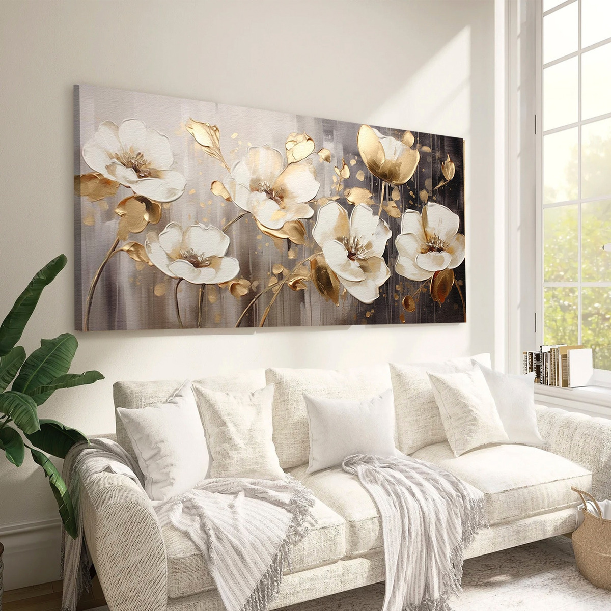Foto 6 pulgar | Cuadro Canvas Flor Elegante Decorativo Para Sala Listo Colga