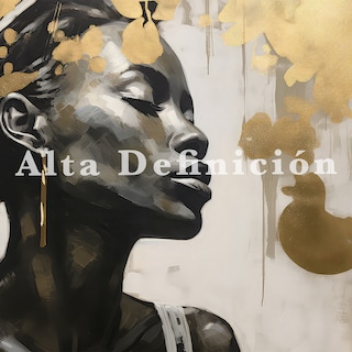 Foto 5 | Cuadro Decorativo Africana Dorado Canvas Grande 110x140cm
