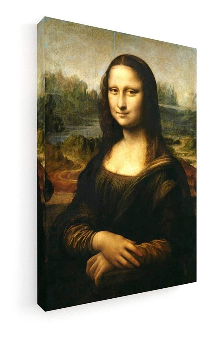 Cuadro Canvas Mona Lisa Gioconda Estilo Galeria Tipo Oleo Hd