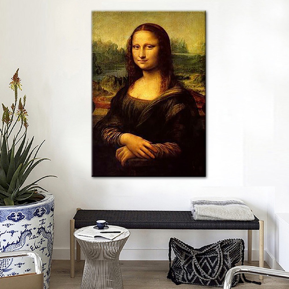Foto 3 pulgar | Cuadro Canvas Mona Lisa Gioconda Estilo Galeria Tipo Oleo Hd