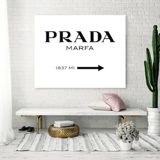 Foto 2 | Cuadro Prada Marfa Sign Canvas Mate Artistico Listo Colgar