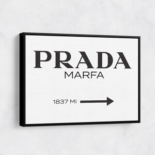 Foto 4 | Cuadro Prada Marfa Sign Canvas Mate Artistico Listo Colgar