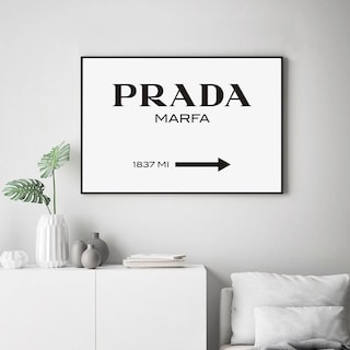 Foto 5 | Cuadro Prada Marfa Sign Canvas Mate Artistico Listo Colgar