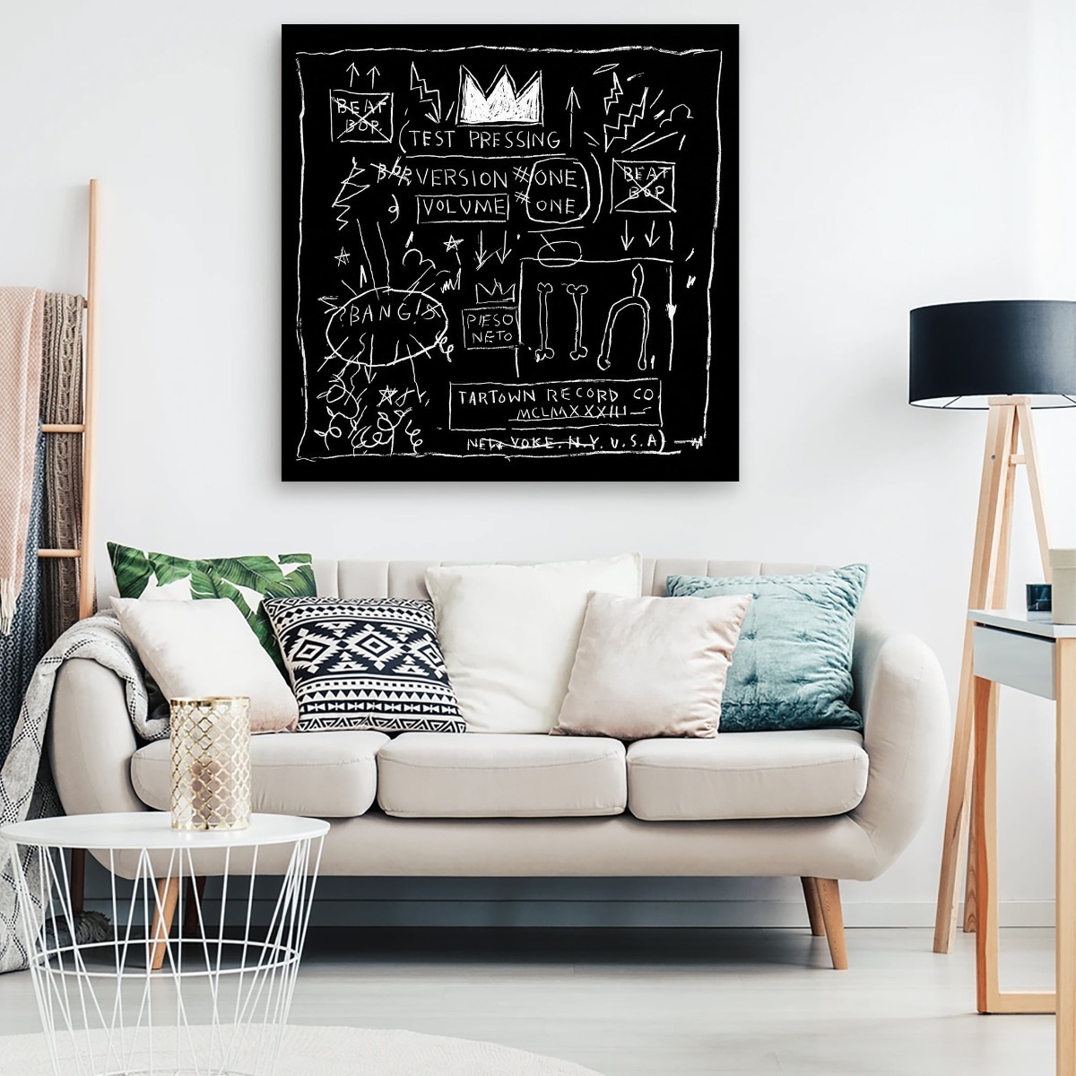 Foto 2 | Arte Jean-michel Basquiat Black Crow Canvas Estilo Galeria