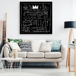 Foto 2 | Arte Jean-michel Basquiat Black Crow Canvas Estilo Galeria