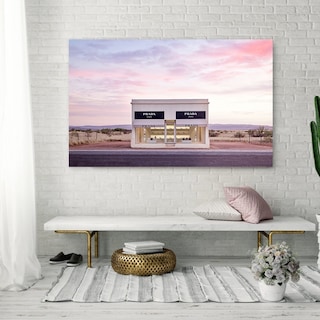 Foto 1 | Cuadro Decorativo Prada Marfa Store En Canvas Con Bastidor