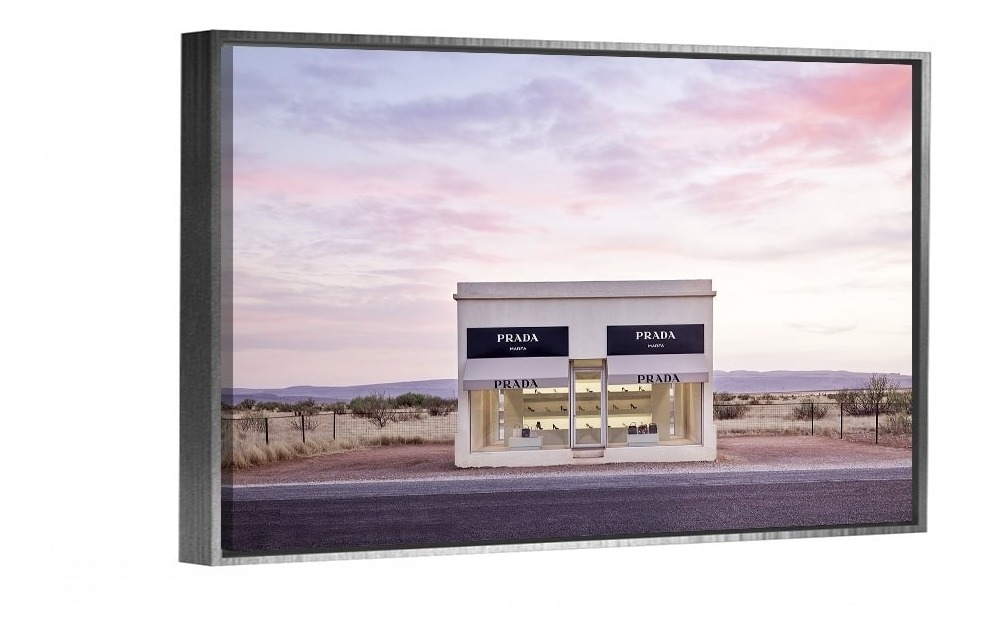 Foto 5 pulgar | Cuadro Decorativo Prada Marfa Store En Canvas Con Bastidor