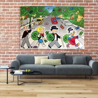 Foto 3 | Cuadro Canvas Alec Monopoly Money Graffiti Abbey Road Grande