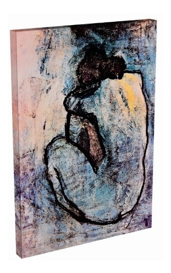 Foto 3 pulgar | Cuadro Decorativo Arte Picasso Desnudo Azul En Lienzo Canvas