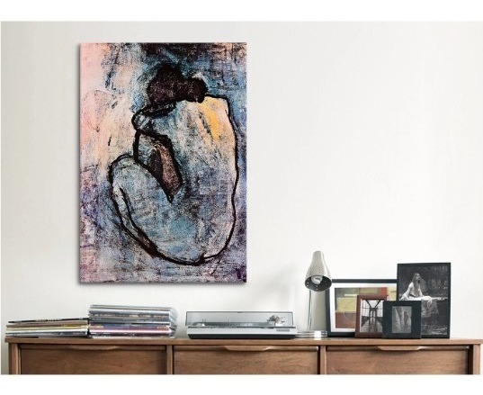 Foto 4 pulgar | Cuadro Decorativo Arte Picasso Desnudo Azul En Lienzo Canvas