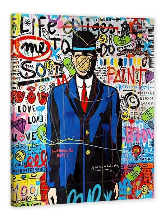 Cuadro Decorativo Alec Monopoly El Hijo Del Hombre, Graffiti