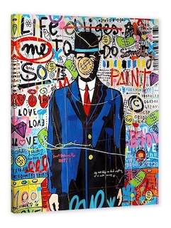 Foto 1 | Cuadro Decorativo Alec Monopoly El Hijo Del Hombre, Graffiti