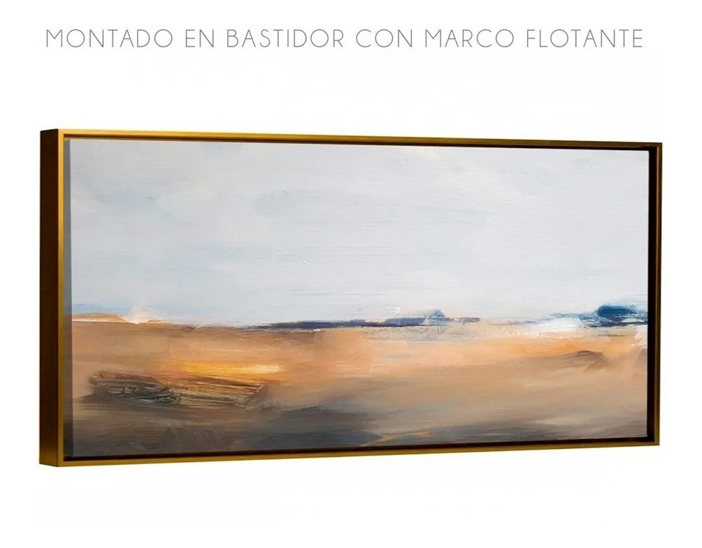 Foto 2 | Cuadro Canvas Con Marco Flotante Grande Abstracto Moderno