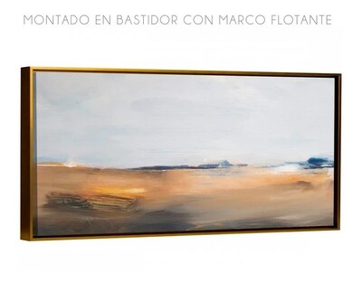Foto 2 | Cuadro Canvas Con Marco Flotante Grande Abstracto Moderno