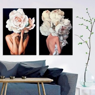 Foto 1 | Set 2 Cuadros Modernos Mujeres Arte Minimalista En Canvas Hd