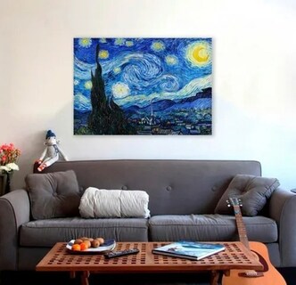 Foto 5 | Cuadro La Noche Estrellada - V. Van Gogh. Cuadro Canvas.
