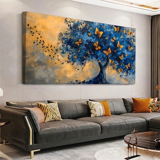 Foto 2 | Cuadro Arbol Acuarela Moderno Alta Calidad Lienzo Canvas No Sintético Con Bastidor Opción De Marco