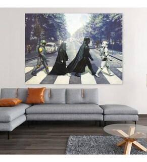 Foto 2 | Cuadro Star Wars Abbey Road Grande En Canvas Premium 4k Color Multicolor Armazón Bastidor De Madera