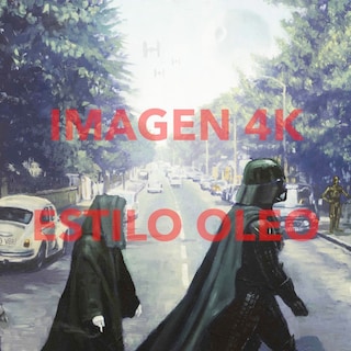 Foto 5 | Cuadro Star Wars Abbey Road Grande En Canvas Premium 4k Color Multicolor Armazón Bastidor De Madera