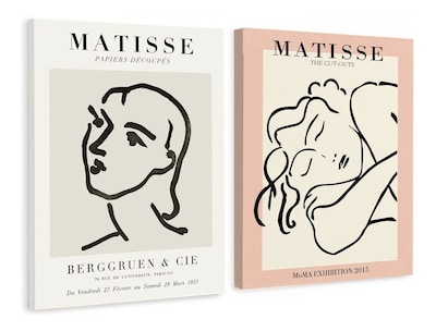 Foto 4 | Set Cuadros Matisse Femenino Minimalista Moderno Abstractos