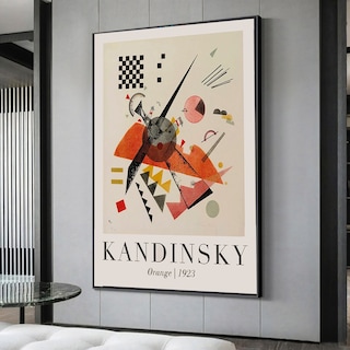 Foto 1 | Cuadros W. Kandinsky 110x80 Cm En Lienzo Canvas Artistico No Sintetico Con Bastidor Reforzado Listo Para Colgar